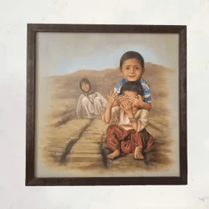 نقاشی رنگ و روغن کودکانه