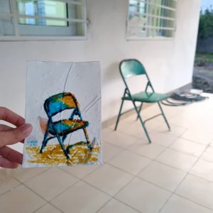 مجموعه اسباب خانه : صندلی فلزی